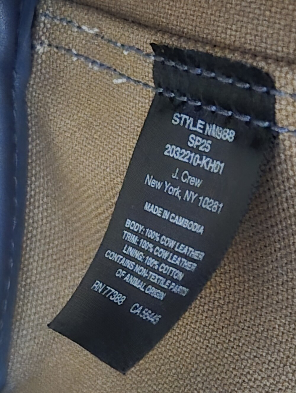 NWT Madewell Essential Bucket Tote Bag, Slate / Grayish Blue, Work/Travel - Picture 6 of 7